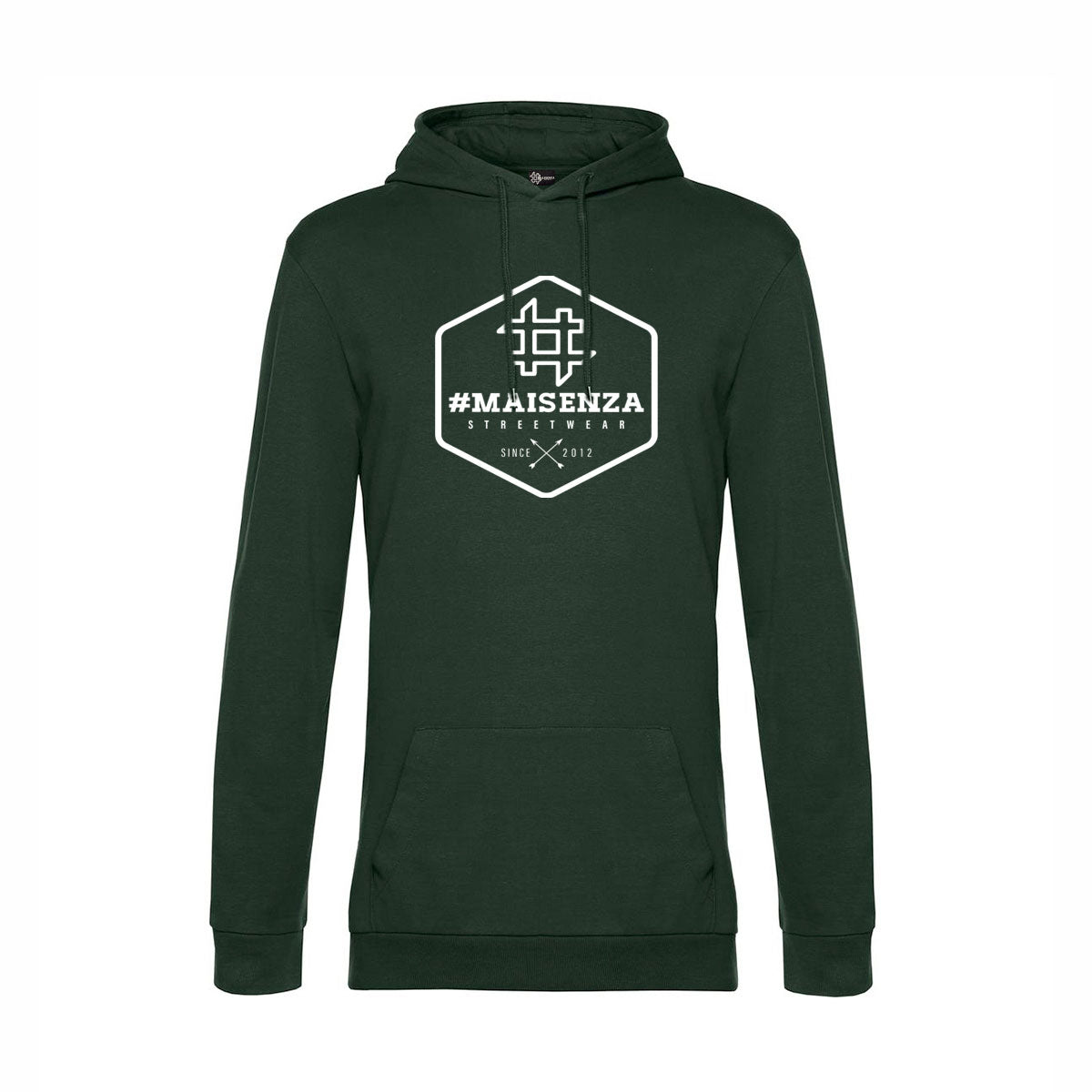 Felpa con cappuccio uomo BOX LOGO - Heather Grey