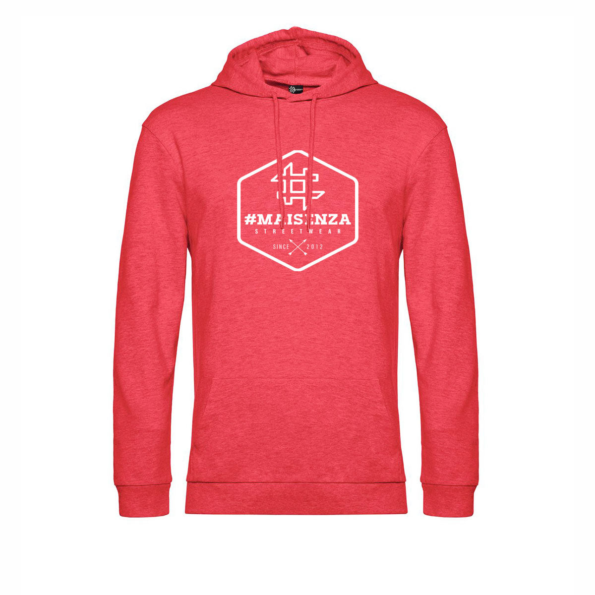 Felpa con cappuccio uomo BOX LOGO - Heather Grey