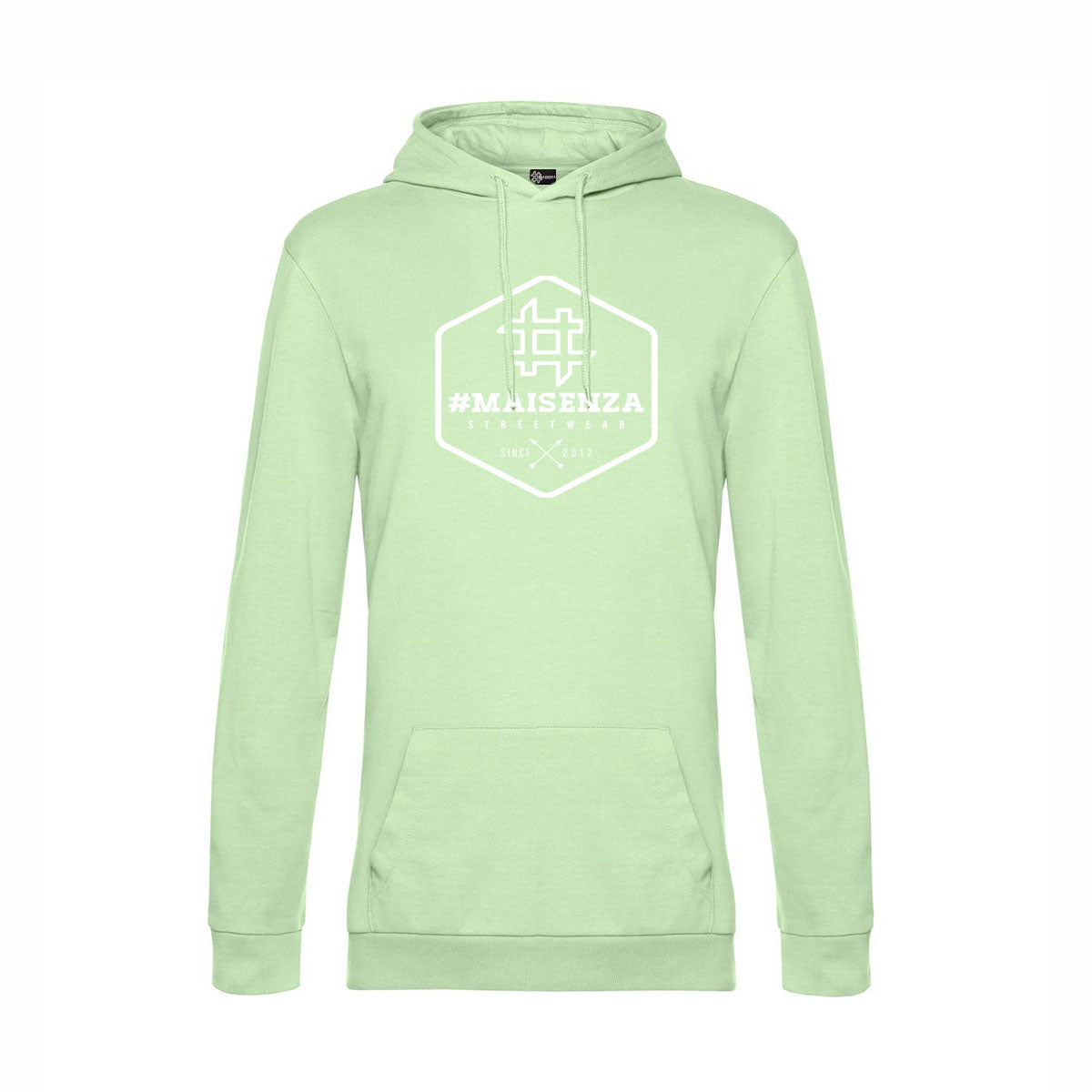 Felpa con cappuccio uomo BOX LOGO - Light Jade