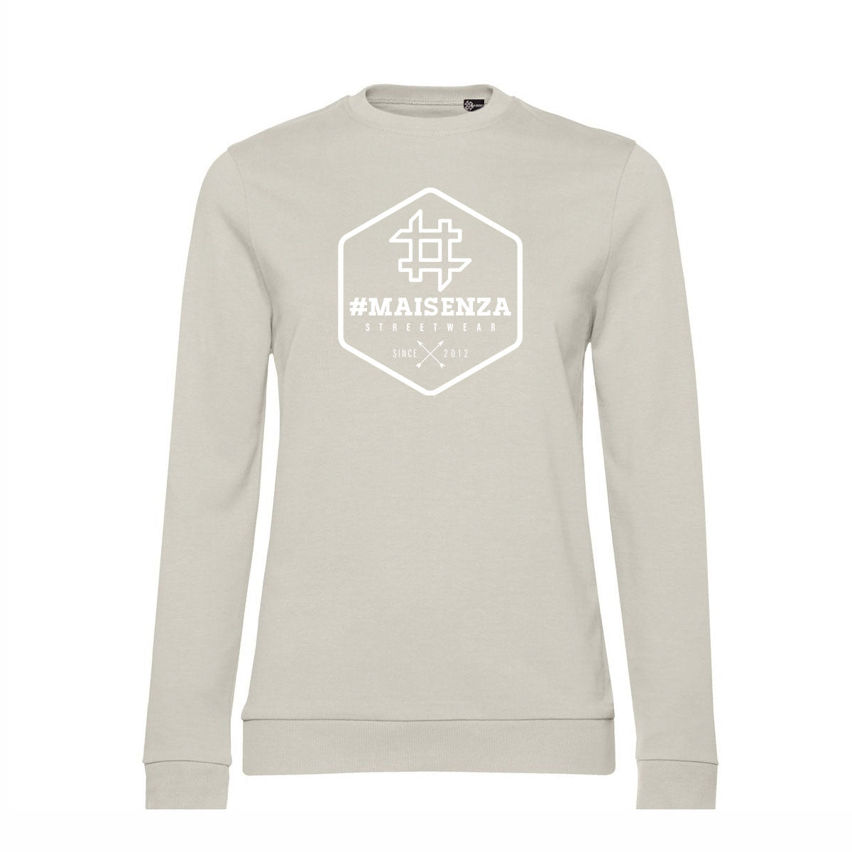 Felpa girocollo donna BOX LOGO - Grey Fog