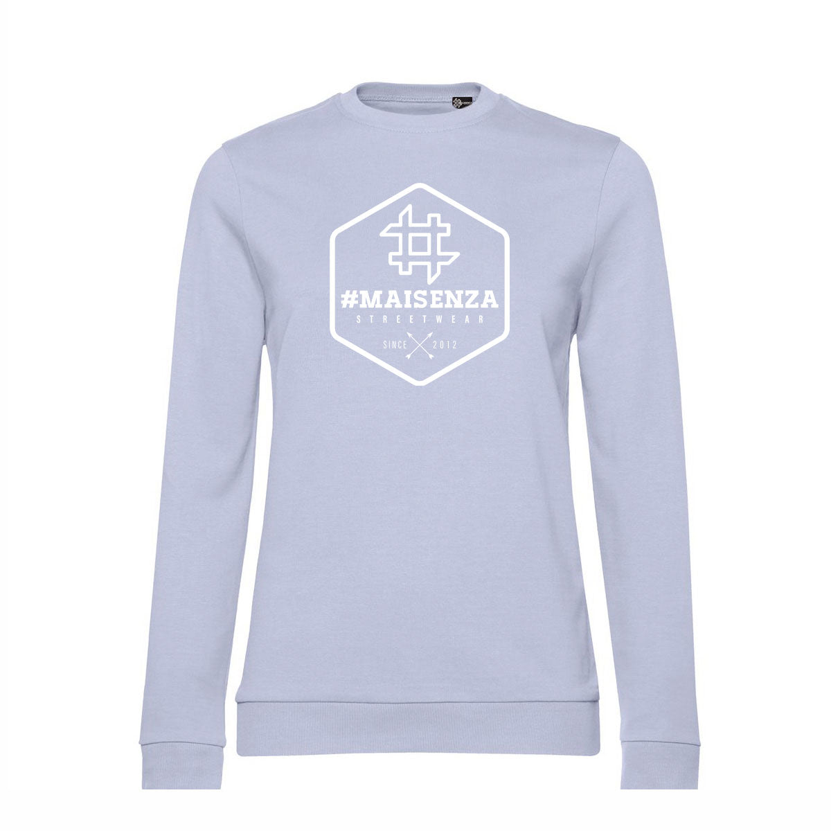 Felpa girocollo donna BOX LOGO - White