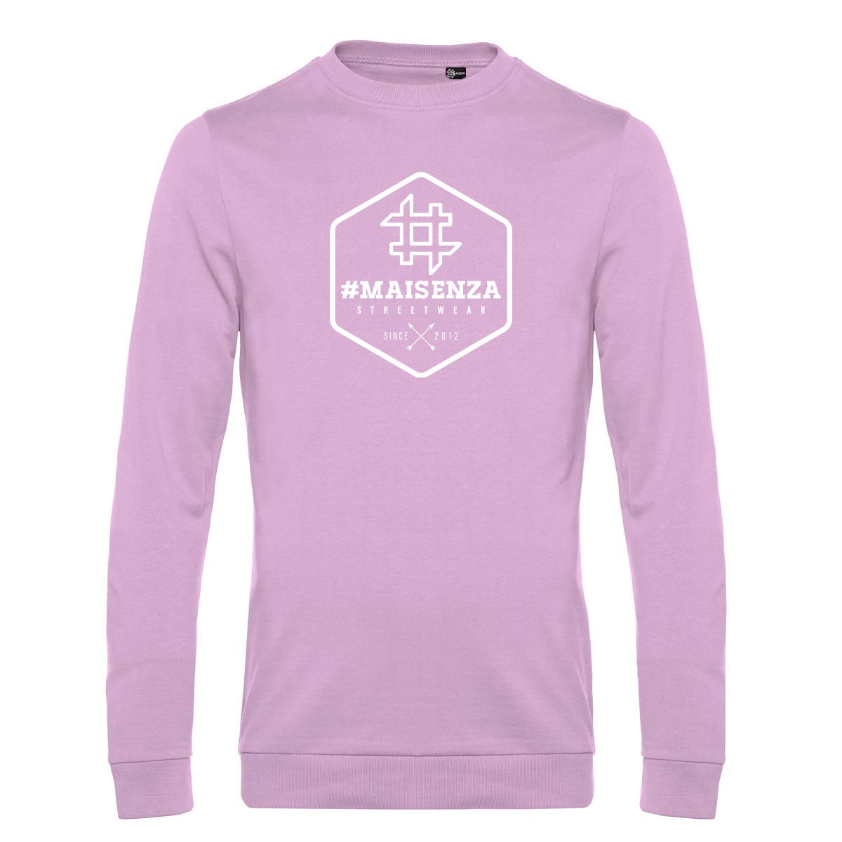 Felpa girocollo uomo BOX LOGO - White