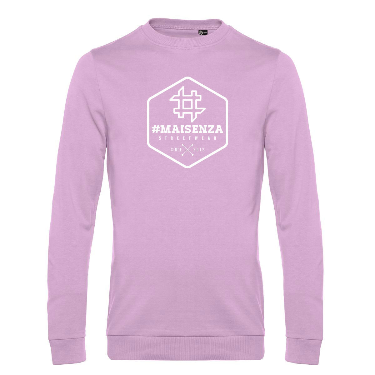 Felpa girocollo uomo BOX LOGO - Candy Pink