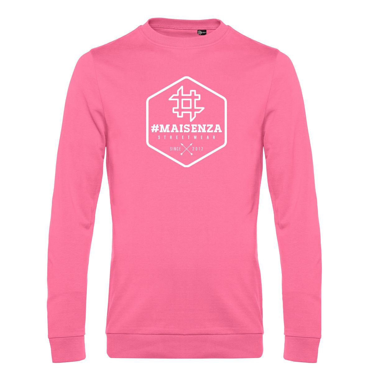 Felpa girocollo uomo BOX LOGO - White