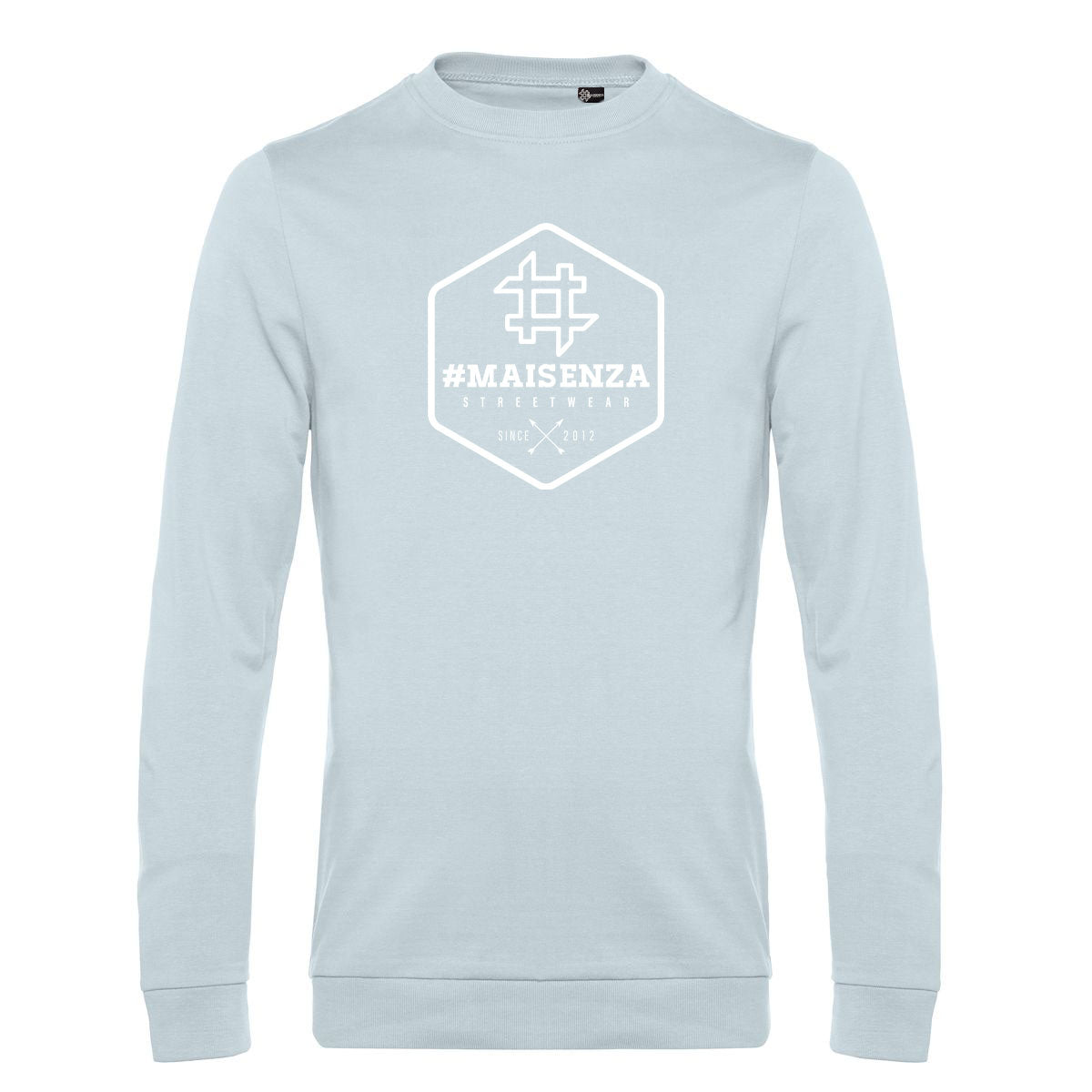 Felpa girocollo uomo BOX LOGO - White