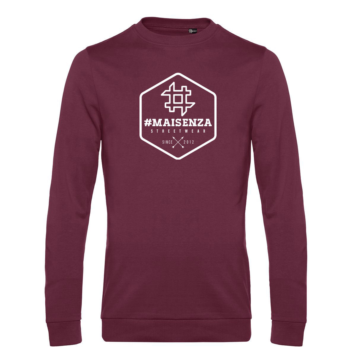 Felpa girocollo uomo BOX LOGO - White