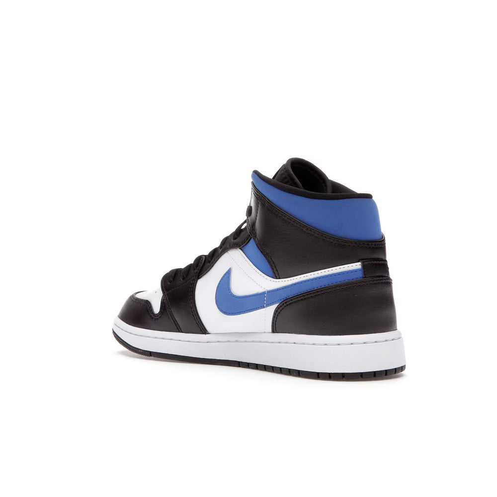 Jordan 1 Mid White Black Racer Blue